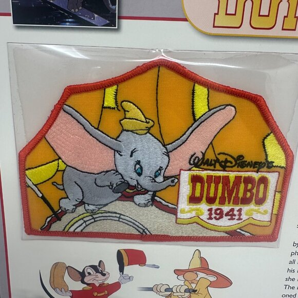 Willabee & Ward Collectible Dumbo 1941 Patch & Disney History Card - Picture 2 of 4